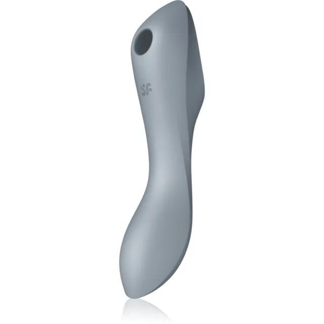 Satisfyer Curvy TRINITY 3 vibrátor se stimulátorem klitorisu Bluegrey 17.7 cm