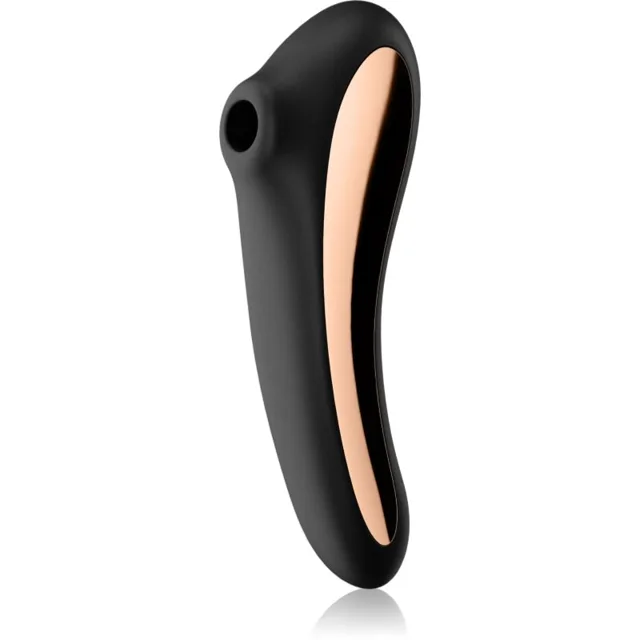 Satisfyer Dual KISS vibrátor se stimulátorem klitorisu Black 18.8 cm