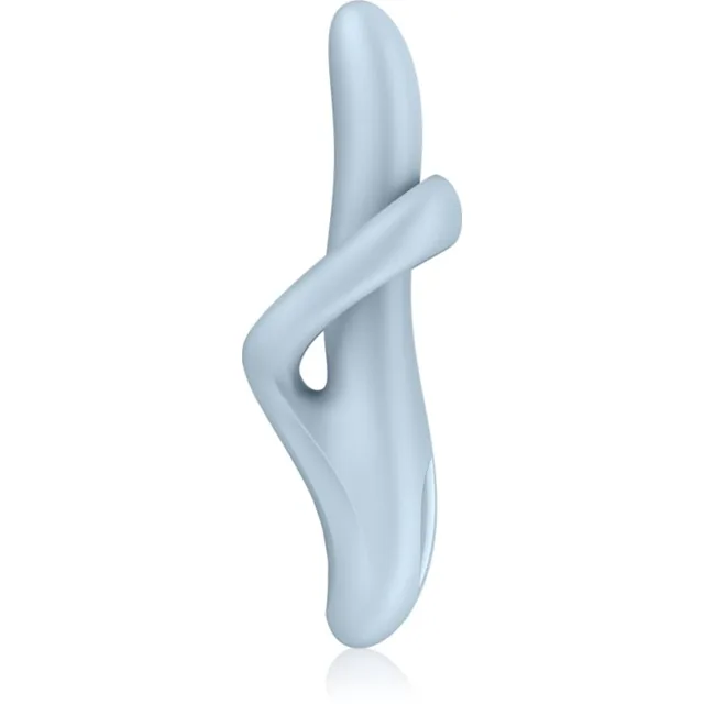 Satisfyer HEAT FLEX 4 vibrátor se stimulátorem klitorisu Blue 23 cm