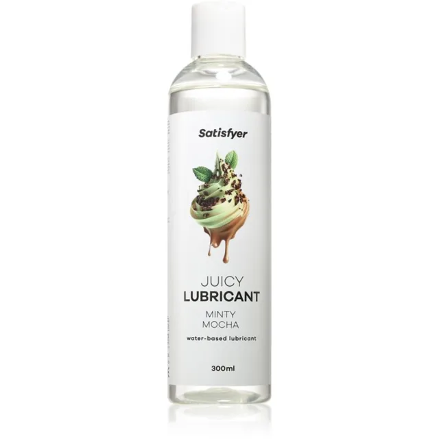 Satisfyer Juicy Lubricant lubrikační gel s příchutí Minty Mocha 300 ml