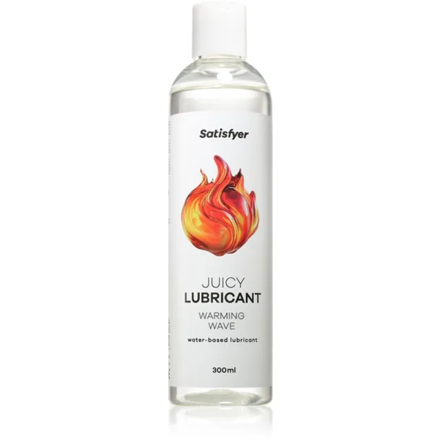 Satisfyer Juicy Lubricant Warming Wave lubrikační gel s hřejivým účinkem 300 ml