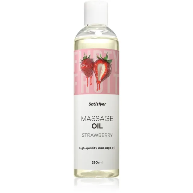 Satisfyer Massage Oil masážní olej Strawberry 250 ml
