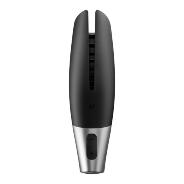 Satisfyer Power Masturbator Černo-stříbrná