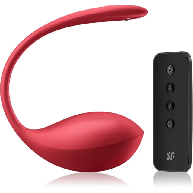 Satisfyer Shiny Petal vibrační vajíčko Red 11 cm