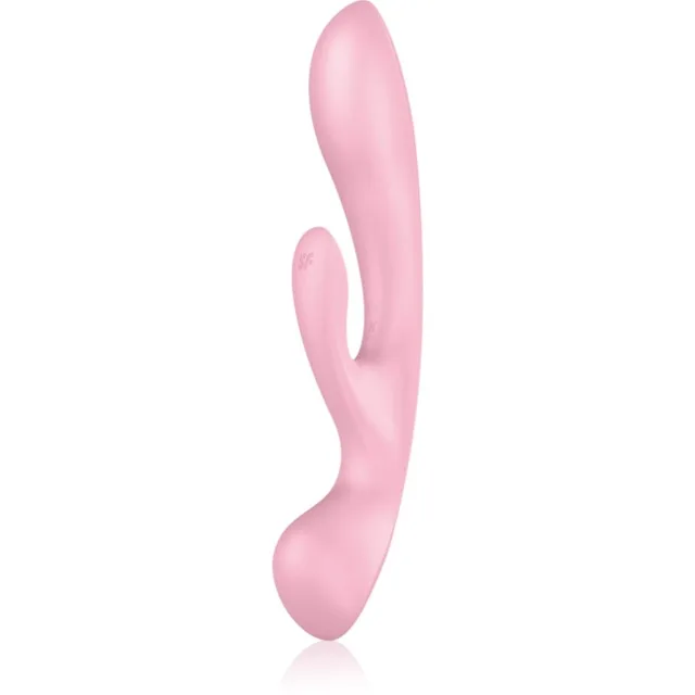 Satisfyer TRIPLE OH vibrátor se stimulátorem klitorisu Pink 23,5 cm