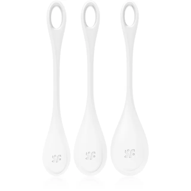 Satisfyer YONI POWER 1 TRAINING vaginální činky White 3 ks