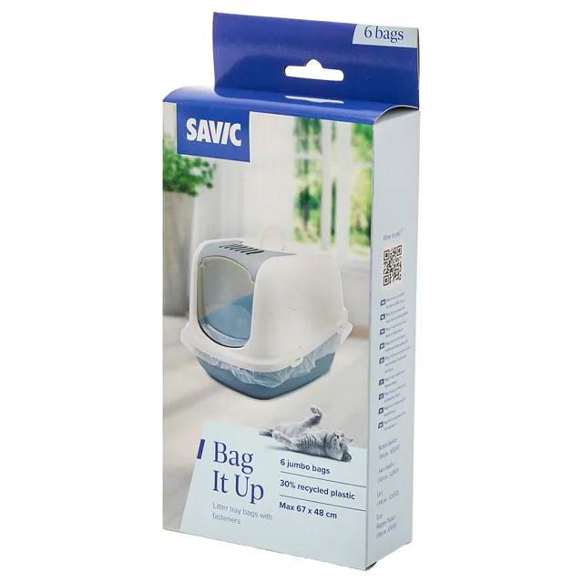 Savic Bag it Up Litter Tray Bags - Jumbo - 6 x 6 ks