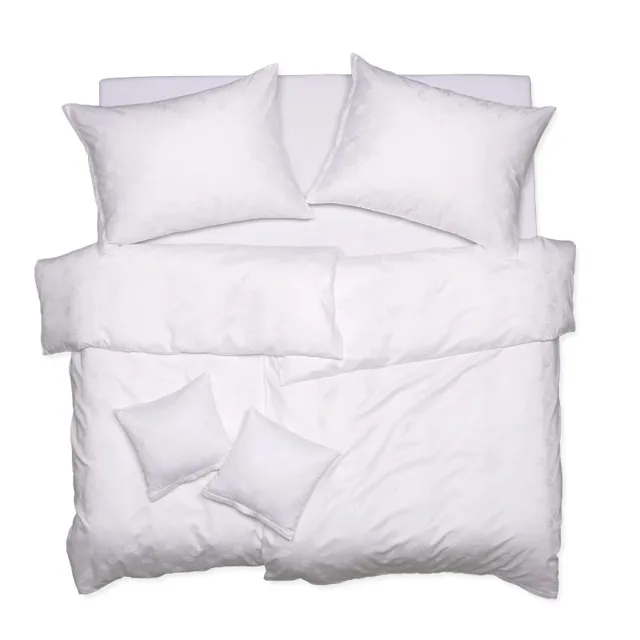 SCANquilt povlečení EXCLUSIVE TENCEL PLUS peříčka bílá 140 x 200/70 x 90 cm