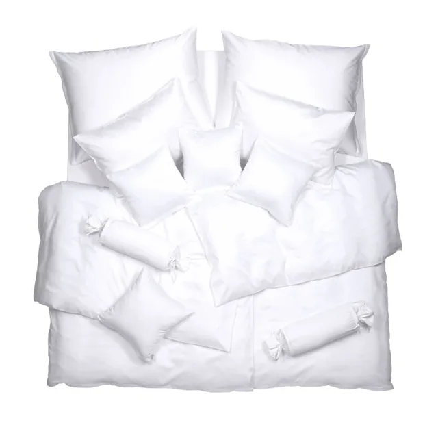 SCANquilt povlečení SATÉN TENCEL PLUS bílá 140 x 200/70 x 90 cm