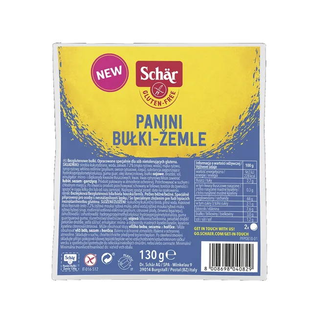 SCHÄR Panini Housky kulaté bez lepku 2x65 g
