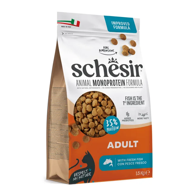 Schesir Adult Monoprotein s rybami - 1,5 kg