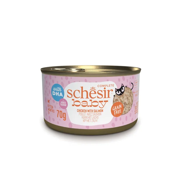 Schesir Baby 12 x 70 g - Kuře a losos
