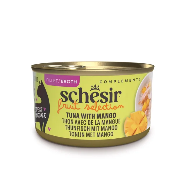 Schesir Cat Fruit Selection 12 x 75 g - tuňák a kiwi v želé