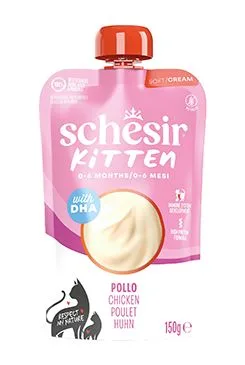 Schesir Cat Kapsa Kitten Kuře V Krému 150g