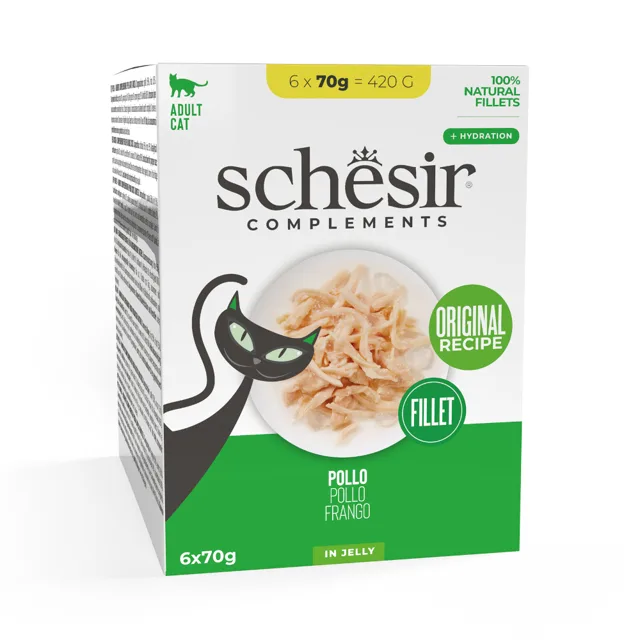 Schesir Complements Filet v želé 24 x 70 g - výhodné balení - Tuňák
