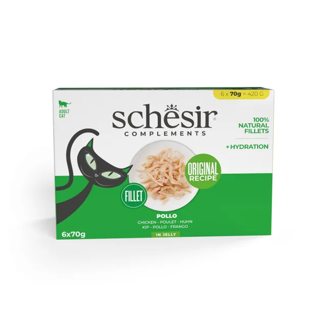 Schesir Complements v želé 24 x 70 g - výhodné balení - kuřecí