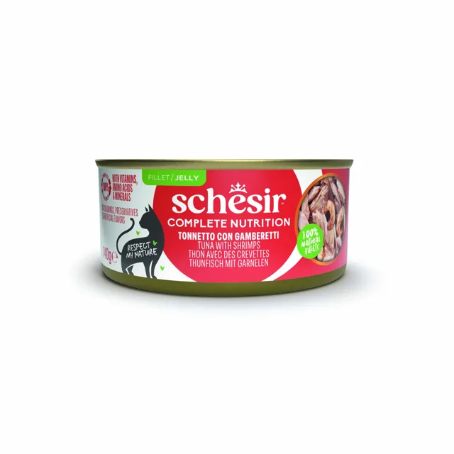 Schesir Complete Nutrition Filet v želé 6 x 140 g - tuňák