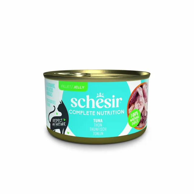 Schesir Complete Nutrition Filet v želé 6 x 85 g - tuňák se surimi
