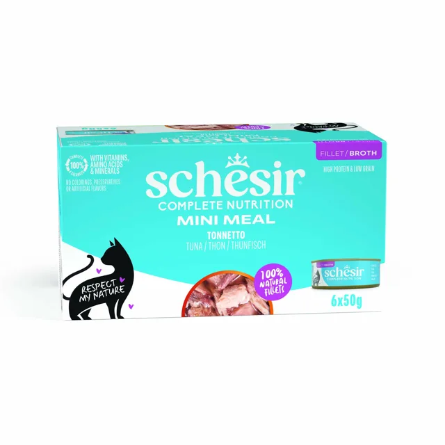 Schesir Complete Nutrition Filet ve vývaru 6 x 50 g - tuňák