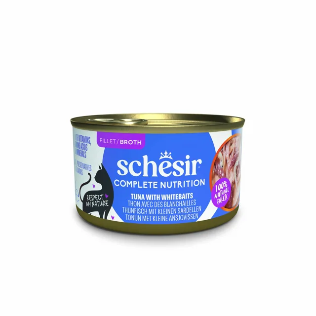 Schesir Complete Nutrition Filet ve vývaru 6 x 85 g - tuňák