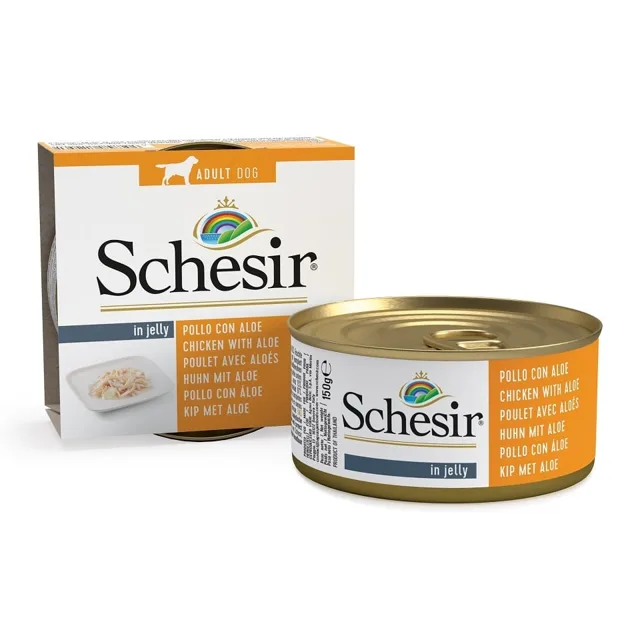 SCHESIR Dog kuřecí + aloe v želé 150g