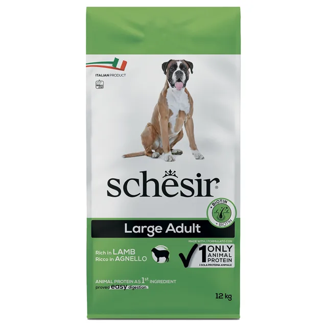 Schesir Dog Large Adult s jehněčím - 12 kg