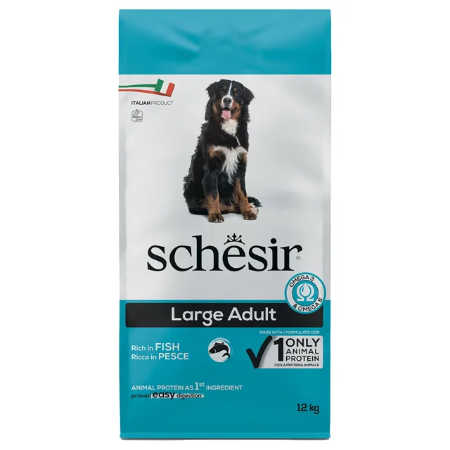 Schesir Dog Large Adult s rybami - výhodné balení: 2 x 12 kg