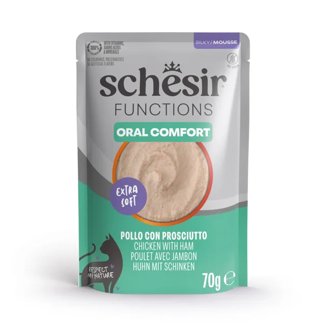 Schesir Functions Mousse 12 x 70 g - oral kuře a šunka