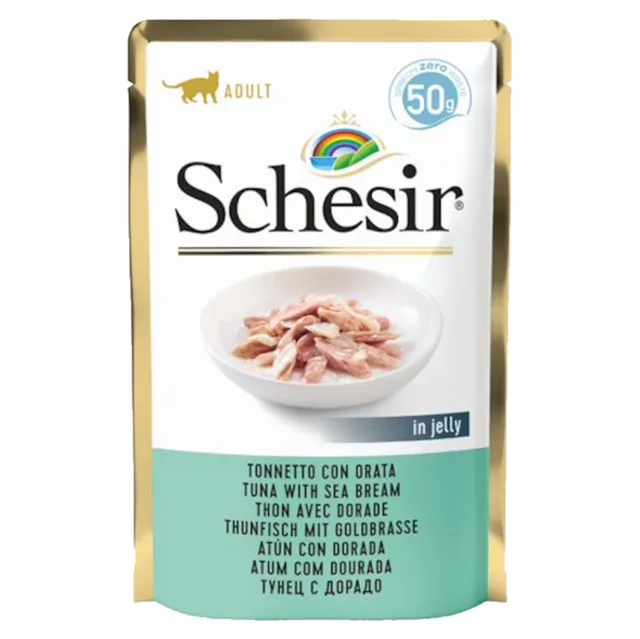 SCHESIR Kapsička pro kočky tuňák a pražma 50 g