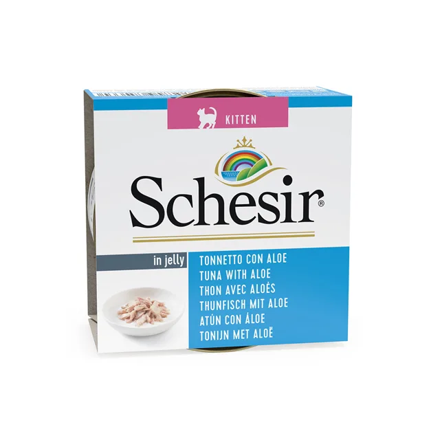 Schesir Kitten v želé - tuňák s aloe 6 x 85 g