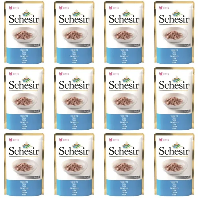 SCHESIR krmivo s tuňákem pro koťata 12x85 g