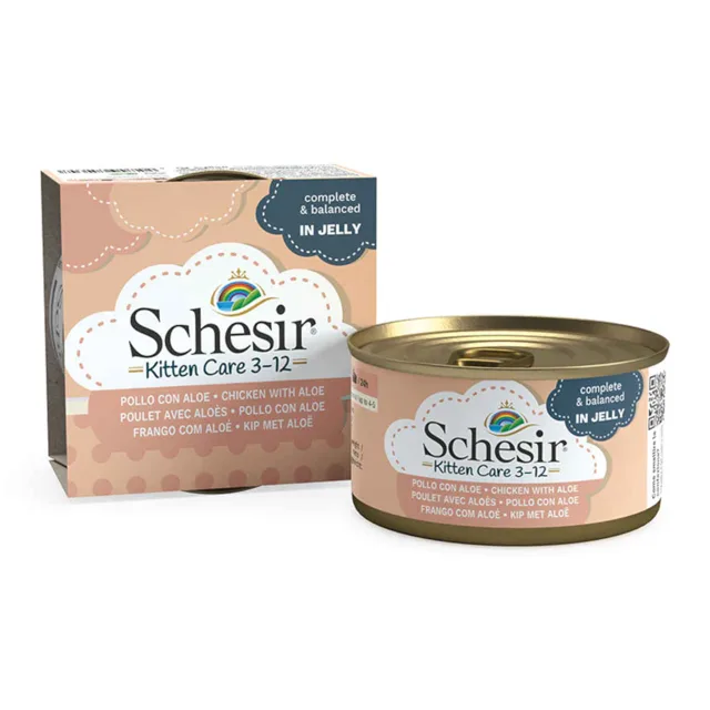 SCHESIR Kuřecí s aloe pro koťata 85G