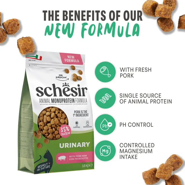 Schesir Monoprotein Urinary s šunkou - 1,5 kg