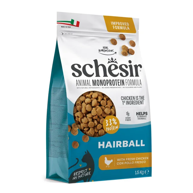Schesir Original Hairball s kuřecím - 1,5 kg