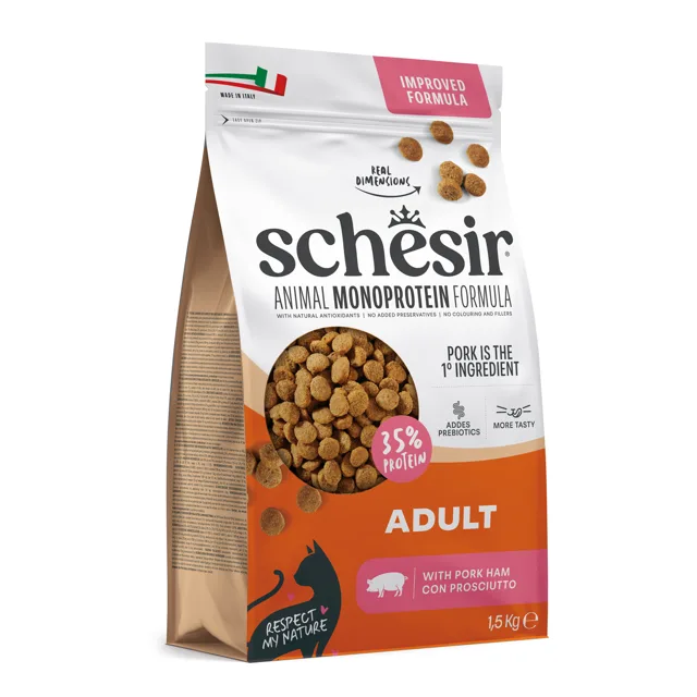 Schesir Original se šunkou - výhodné balení: 2 x 1,5 kg
