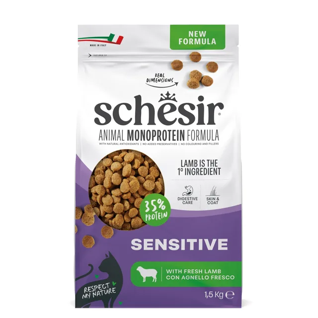 Schesir Sensitive s jehněčím - výhodné balení: 2 x 1,5 kg