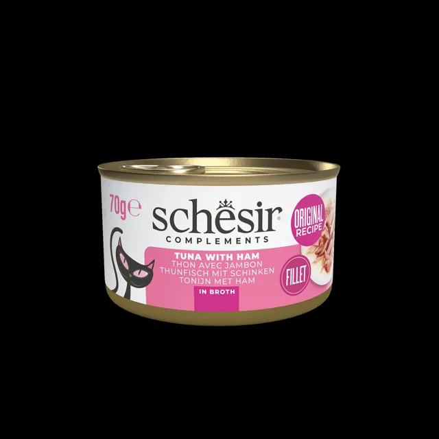 SCHESIR tuňák se šunkou ve vývaru 70G