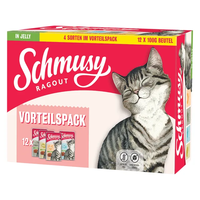 Schmusy Ragout in Jelly Mix - 24 x 100 g