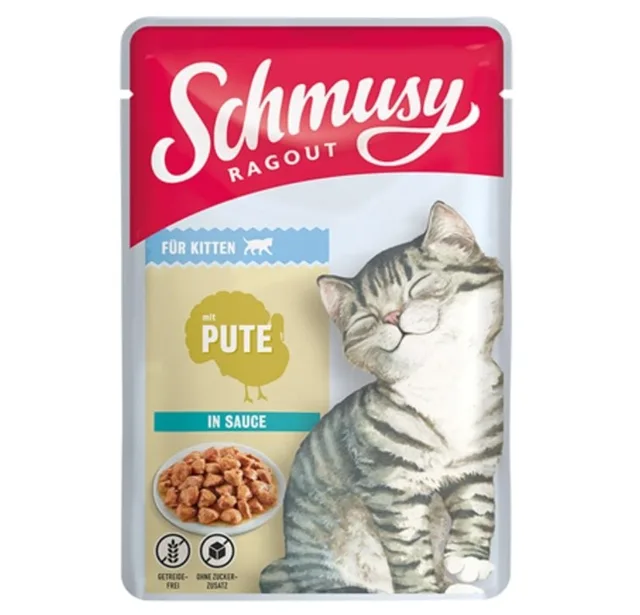 SCHMUSY RAGOUT s krůtím masem v omáčce pro koťata 100 g