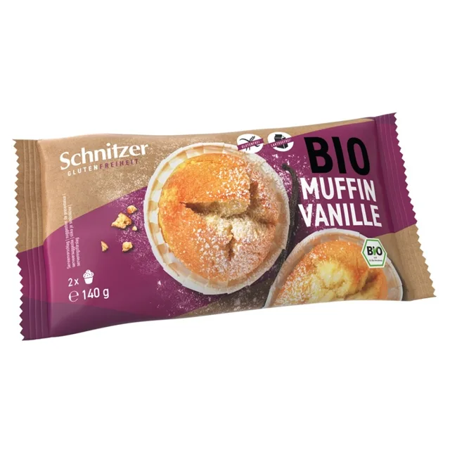 SCHNITZER Muffiny vanilkové BIO 2 kusy