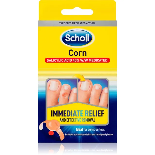Scholl Corn Immediate Relief náplasti na odstranění kuřího oka 8 ks