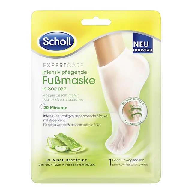 SCHOLL Expert Care Vyživující maska na nohy s Aloe vera 1 pár