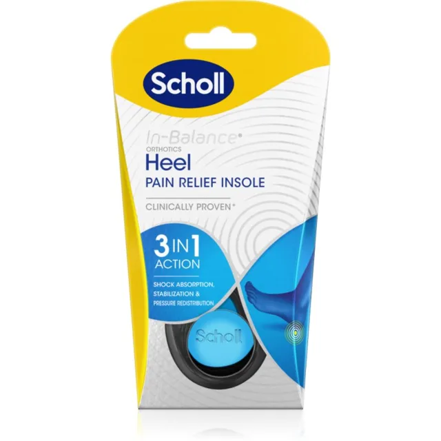 Scholl In-Balance Heel vložky do bot na paty velikost Large 1 pár