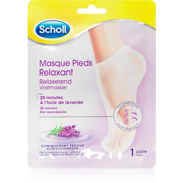 Scholl Pedimask™ Lavender regenerační maska na chodidla ve formě ponožek 1 pár