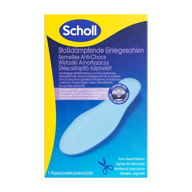 Scholl Vložky do bot Shock Reducer Shock-absorbing Insoles 1 pár