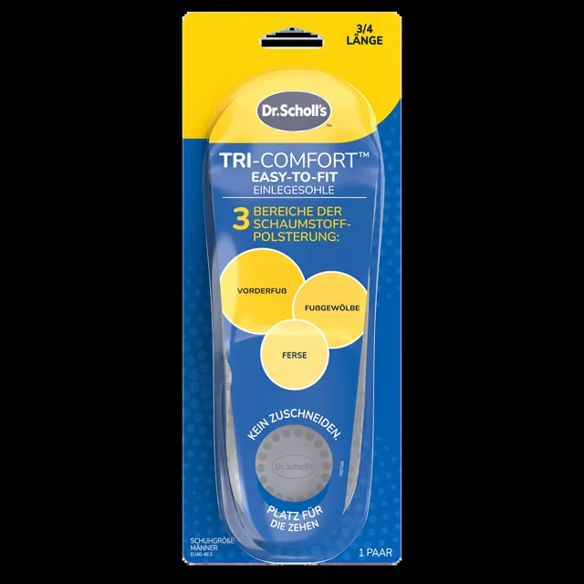 Scholl Vložky do bot Tri-Comfort Insoles 1 pár Large