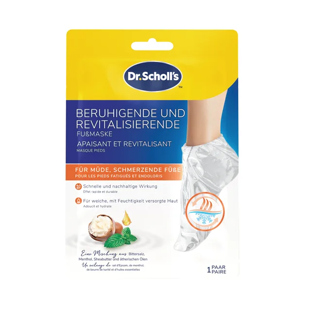 Scholl Zklidňující maska na chodidla PediMask™ Tired & Achy Feet 1 pár