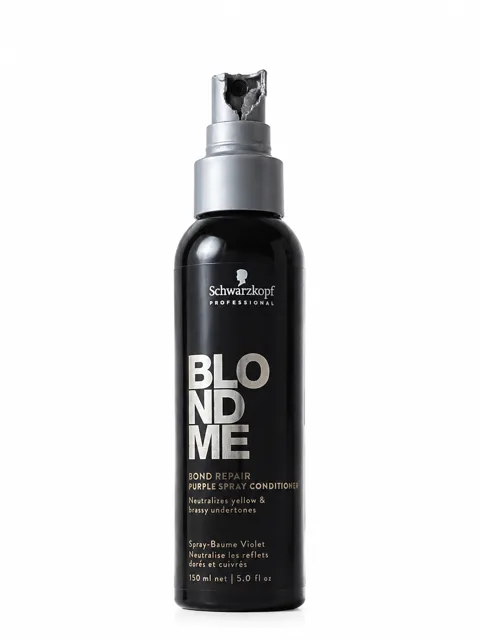 Schwarzkopf BlondMe Bond Repair Purple Spray Conditioner 150 ml (poškozený aplikátor)