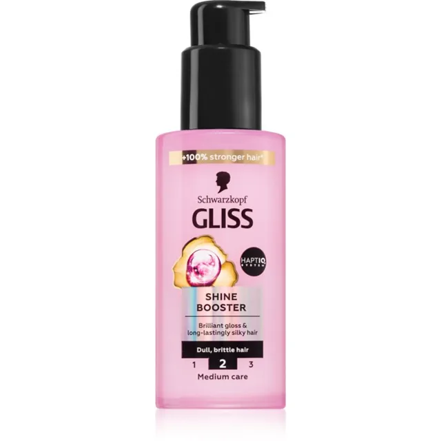 Schwarzkopf Gliss Liquid Silk bezoplachové sérum pro posílení a lesk vlasů Shine Booster 100 ml