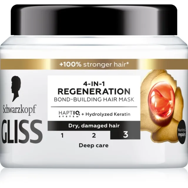 Schwarzkopf Gliss Total Repair regenerační maska pro suché a poškozené vlasy 400 ml